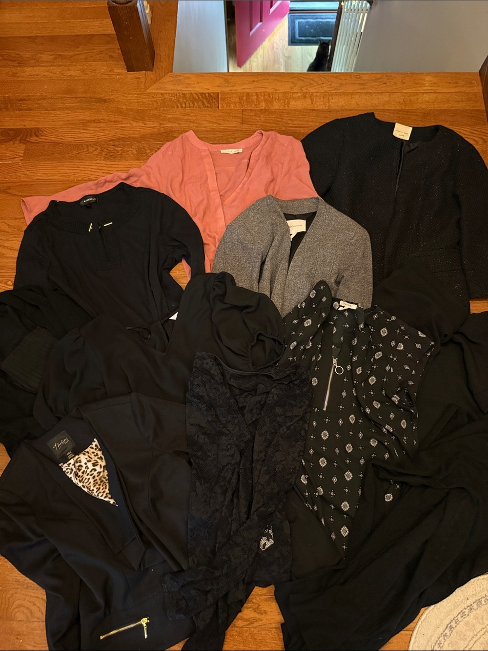 Mixed Women's Jackets & Tops Bundle - Black, Pink, Gray, Beige
